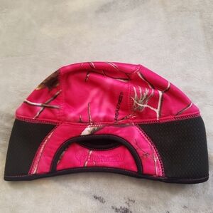 Huntworth Realtree Pink& Black Camo Hunting Beanie W/ponytail Hole Women 1 Size